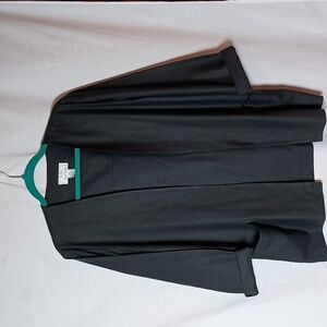 Oversized Black Silk Blazer